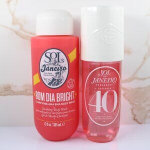Sol De Janeiro Bom Dia Cheirosa 40 Perfume Mist 240ml & Body Wash 385ml HUGE SET